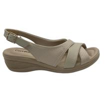 Sandália Feminina Tiras Casual Anabela Comfortflex 24-88422