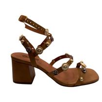 Sandalia feminina tiras com tachas alma shoes 5745007