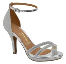 Sandália Feminina Tiras Em Strass Vizzano 6210.1037 Sandália Feminina Tiras Em Strass Vizzano 6210.1037