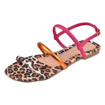 Sandalia Feminina Tiras Strass Confortavel Ajustavel Sandalia Feminina Tiras Strass Confortavel Ajustavel