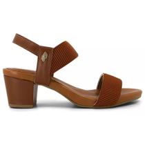 Sandália Feminina Usaflex Salto Bloco Grosso Elástico Y8204 Sandália Feminina Usaflex Salto Bloco Grosso Elástico Y8204