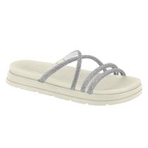 Sandália Feminina Vazada Moleca Strass- Off Sandália Feminina Vazada Moleca Strass- Off