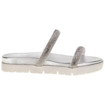 Sandália Feminina Via Marte Papete Strass Prata - 23172