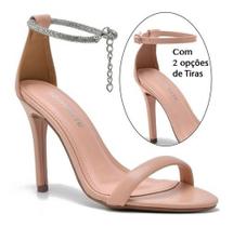 Sandalia Feminina Via Marte Salto Fino 22-16107 Casual