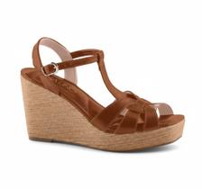 Sandália Feminina Via Uno Anabela Multi Tiras 608048 Sandália Feminina Via Uno Anabela Multi Tiras 608048
