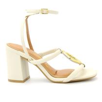 Sandalia Feminina Vizzano 6409.219 Salto Casual Social Leve