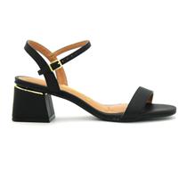 Sandalia Feminina Vizzano 6428.101 Bico Quadrado Salto Alto Grosso Sandalia Feminina Vizzano 6428.101 Bico Quadrado Salto Alto Grosso