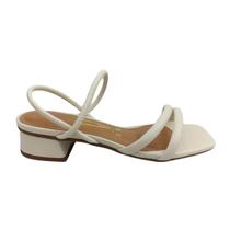 Sandália Feminina Vizzano 6454.108 Pelica Off White Sandália Feminina Vizzano 6454.108 Pelica Off White