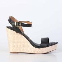 Sandália Feminina Vizzano Anabela Trama 62832000 Preto Sandália Feminina Vizzano Anabela Trama 62832000 Preto