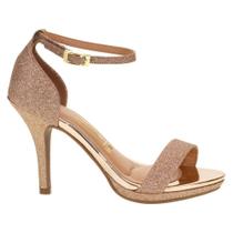 Sandália Feminina Vizzano Glitter Ouro Rosada - 6210