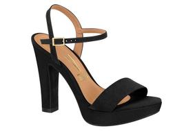 Sandália Feminina Vizzano Meia Pata Salto alto Grosso Festa Conforto