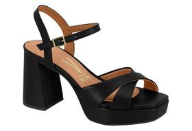 Sandália Feminina Vizzano Original Plataforma Meia Pata Tiras Em X com Frisos Antiderrapantes Sandália Feminina Vizzano Original Plataforma Meia Pata Tiras Em X com Frisos Antiderrapantes