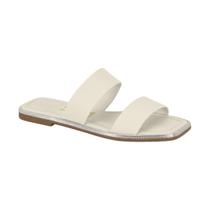 Sandalia Feminina Vizzano Pelica Strass Prata Branco