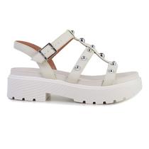 Sandália Feminina Vizzano Plataforma Branca Off - 6499 Sandália Feminina Vizzano Plataforma Branca Off - 6499