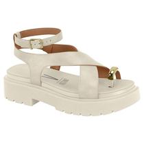 Sandália Feminina Vizzano Plataforma Detalhe Dourado Solado Tratorado Moderna Confortável Sandália Feminina Vizzano Plataforma Detalhe Dourado Solado Tratorado Moderna Confortável