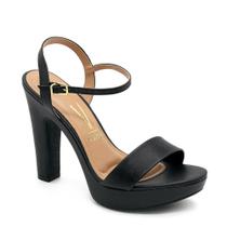 Sandália Feminina Vizzano Salto Alto Meia Pata 6292.200 Preta
