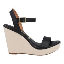 Sandália Feminina Vizzano Salto Anabela Tramado