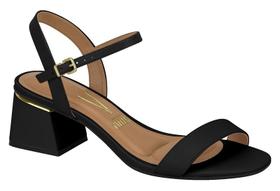 Sandalia Feminina Vizzano Salto Baixo Grosso Bloco Basico