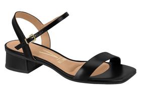 Sandália Feminina Vizzano Salto Bloco Baixo Grosso Básica 4cm Saltinho ORIGINAL