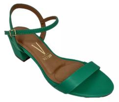 Sandália Feminina Vizzano Salto Bloco Médio 6428101 Sandália Feminina Vizzano Salto Bloco Médio 6428101
