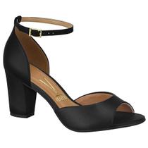 Sandália Feminina Vizzano Salto Grosso - 6262.406 Sandália Feminina Vizzano Salto Grosso - 6262.406