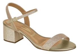 Sandalia Feminina Vizzano Salto Grosso Baixo Glitter Festa - 6291.900