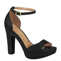 Sandalia Feminina Vizzano Salto Grosso Meia Pata 6292117