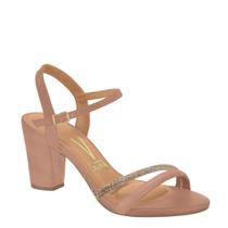 Sandália Feminina Vizzano Salto Grosso Tira Glitter 62621009