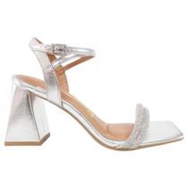 Sandalia Feminina Vizzano Salto Metalizado Strass 6464.419