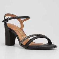 Sandália Feminina Vizzano Tiras Pelica Preto 6262-1034 Sandália Feminina Vizzano Tiras Pelica Preto 6262-1034