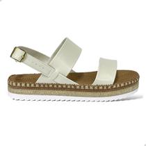 Sandalia Feminino Casual Plataforma Flatform Moleca 5447.518