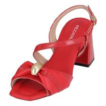 Sandalia Feminino Confortavel Salto Bloco Medio Piccadilly Sandalia Feminino Confortavel Salto Bloco Medio Piccadilly