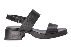 Sandália Feminino Couro Preto - Cód 501848