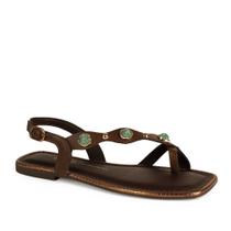 Sandália Feminino Dakota Rasteira Tiras Pedraria