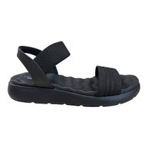 Sandalia Feminino Modare Casual Ultraconforto Calce Fácil Elástico Superleve 7222.105 Preto