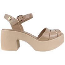 Sandalia Feminino Peep Tue Miss Miss Salto Bloco Grosso Leve Sandalia Feminino Peep Tue Miss Miss Salto Bloco Grosso Leve
