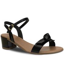 Sandália feminino salto alto laço traseiro aberto r3.05 Sandália feminino salto alto laço traseiro aberto r3.05