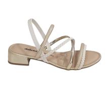 Sandália Feminino Salto Baixo Sintético Dakota 604