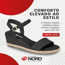 Sandalia Feminino Tamanco Anabela Moleca 5512.202