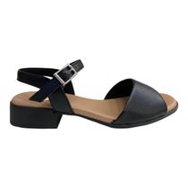 Sandalia Feminino Usaflex Ultraconforto Salto Baixo Em Couro Mm1703001 Preto Sandalia Feminino Usaflex Ultraconforto Salto Baixo Em Couro Mm1703001 Preto