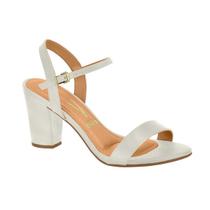 Sandalia Feminino Vizzano Salto Bloco Medio Grosso Fashion