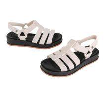 Sandália Feminna Papete Casual Clássica Dia a Dia Flatform Zaxy 18421