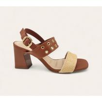 Sandália Festa Salto Quadrado Bebecê Casual Fashion Feminino Adulto - Ref T6079-022 Sandália Festa Salto Quadrado Bebecê Casual Fashion Feminino Adulto - Ref T6079-022