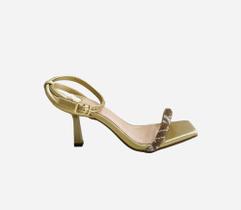 Sandalia fina pra festas cor dourada Off Line Sandalia fina pra festas cor dourada Off Line