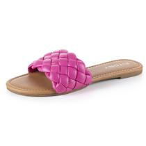 Sandália FITORY Flat Slip On Trançada com Alça Rosa Tamanho 8 Sandália FITORY Flat Slip On Trançada com Alça Rosa Tamanho 8