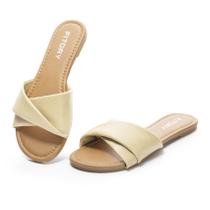 Sandália FITORY Flat Soft Leather Slides Summer, tamanho 10 Sandália FITORY Flat Soft Leather Slides Summer, tamanho 10