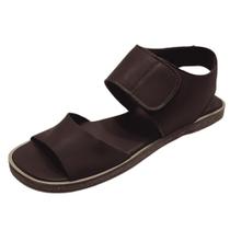 Sandália Flat Basic Couro Jabuticada