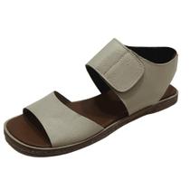 Sandália Flat Basic Couro Off White