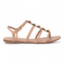 Sandália Flat Belluno Gladiadora Pedras