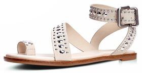 Sandalia Flat Carrano Nobuck Tachas 777006 Sandalia Flat Carrano Nobuck Tachas 777006